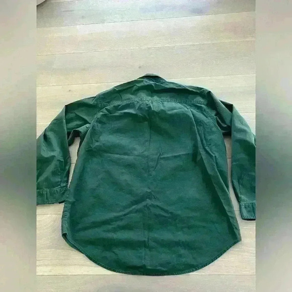 Vintage Mickey Minnie Mouse Unlimited X Jerry Leigh Button Down green shirt sz M - Picture 2 of 7